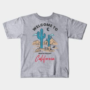 Death Valley California Desert Cactus Kids T-Shirt